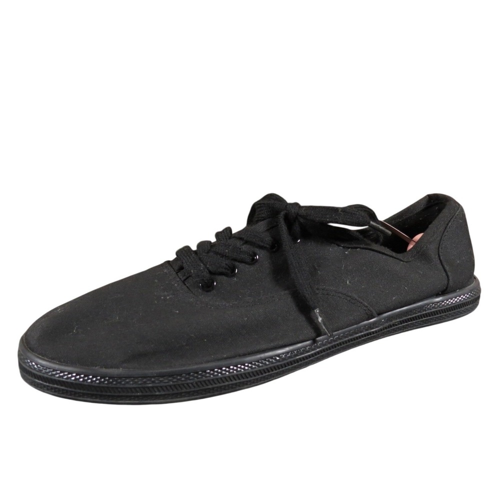 Universal Thread Lunea Women Size 10 Black Canvas Lace-Up Sneaker Casual Comfort